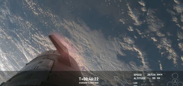 SpaceX星舰返回大气层后信号丢失 任务提前结束！